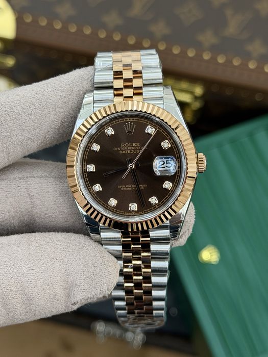 Rolex Date-Just Diamond 41 Chocolate ETA 3235