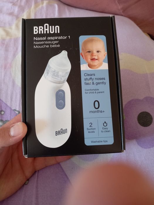Aparat Braun nou pentru extras mucus din nas bebeluși de la 0 luni