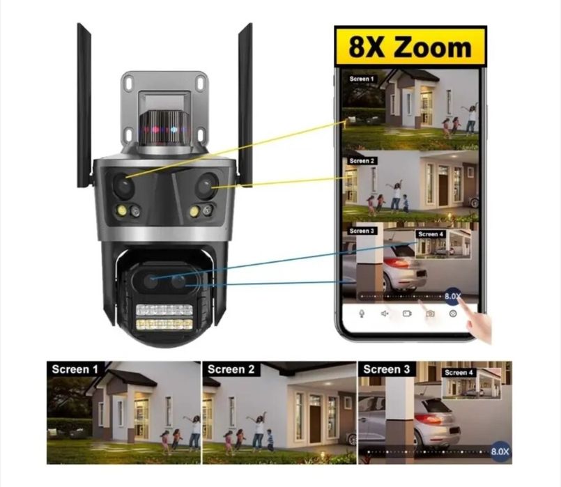 iCsee - 12MP - тройна камера, монтаж на таван или стена. Промоция