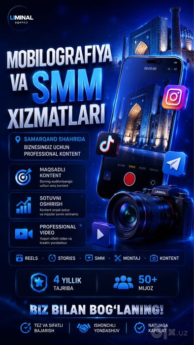 Smm va Mobilografiya  Xizmati Samarqnad