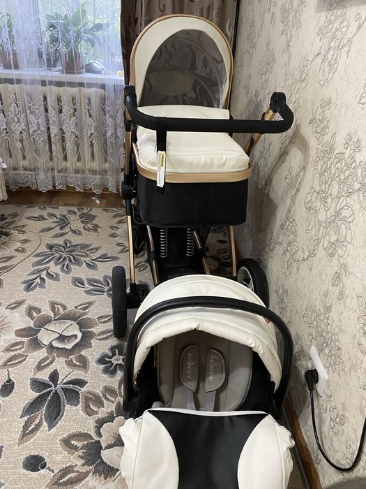 Коляска трансформер с автокреслом