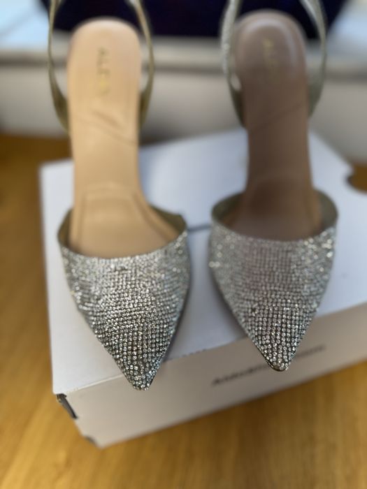 ALDO - Pantofi eleganti cu strassuri gri