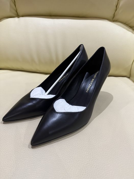 Pantofi Stuart Weitzman Originali Noi 41 Piele Neagră Toc 85mm