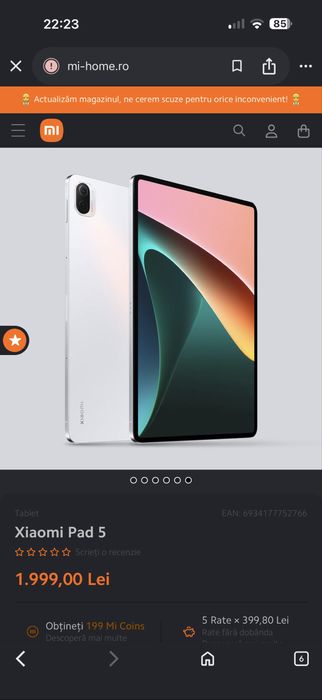 Tableta Xiaomi pad 5