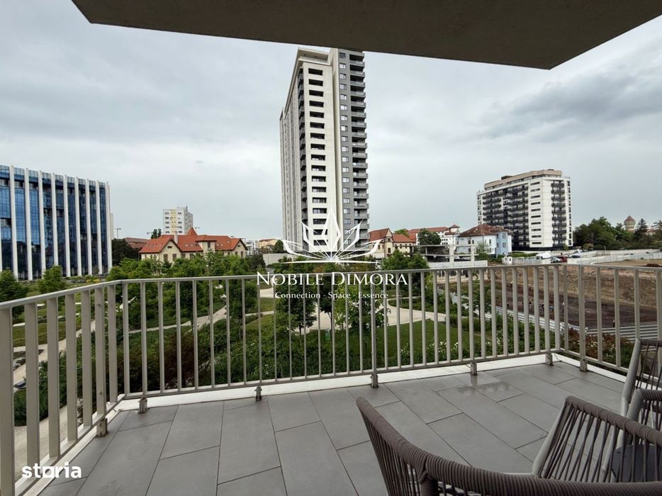 ISHO - Apartament cu 4 camere de lux, 2 bai, 2 balcoane, parcare priva