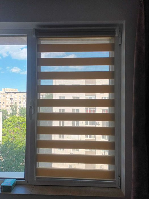 Jaluzele/Rulouri/Rolete fără fir Noapte / ZI, Sun Collection. Culoare Latte, 75 x 160 cm