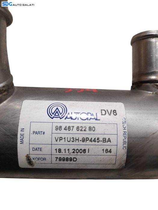 Racitor Gaze EGR Citroen C3 1 1.6 HDI 9HZ 2005 - 2009 Cod 9646762280 VP1U3H-9P445-BA [N1029]