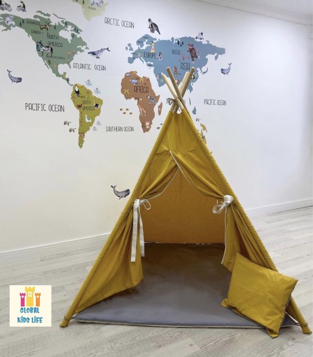 Детска палатка за игра индианско Типи от 100%памук
