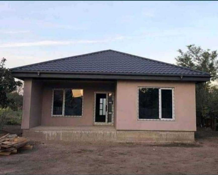 Vand case pe structura metalică