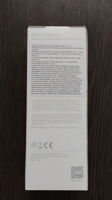 Boxă Honor Choice  Pro Bluetooth Sigilată