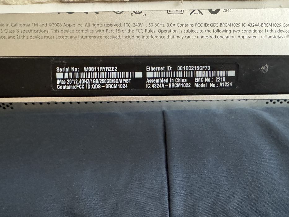 Компютър IMac 20"