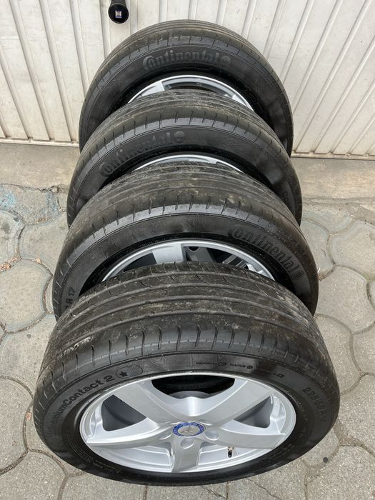 Jante aliaj 5x112mm, anvelope 225/55 R17, VW Audi Seat Skoda Mercedes