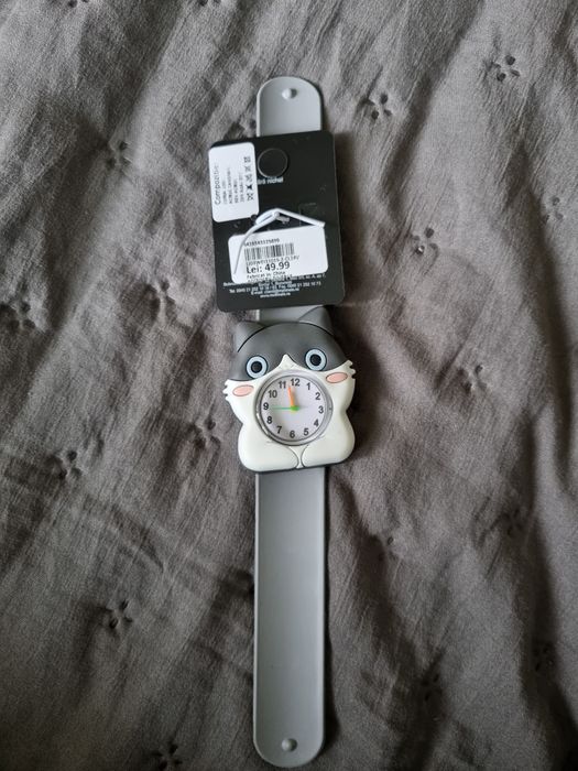 Ceas de mana cu pisica pentru copii