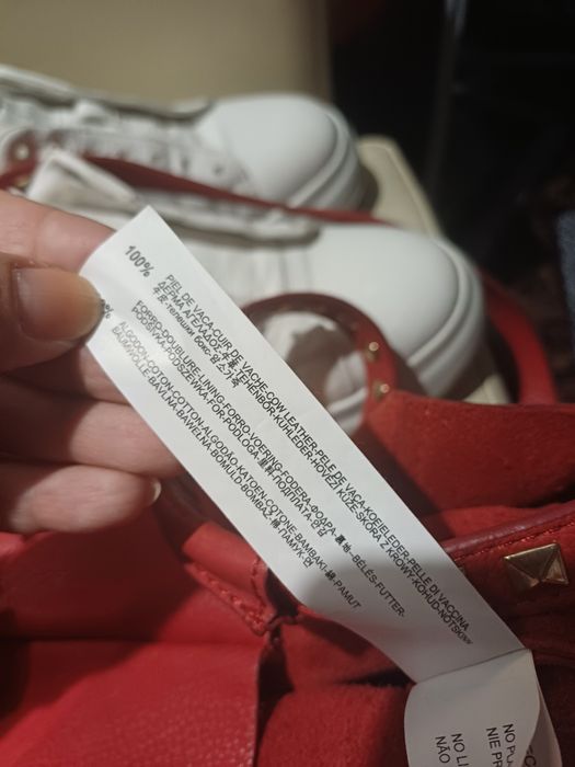 ЗАРА Чанта естествена кожа ZARA