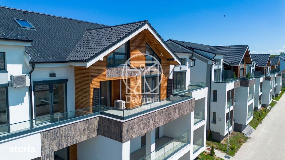 Penthouse 4 camere, 2 bai, terasa, intabulat, contoare montate