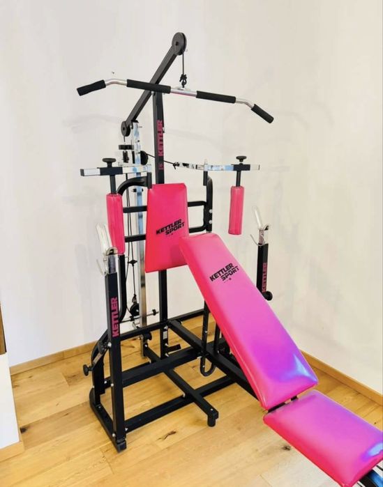 Aparat fitness multifuncțional Kettler Sport – bancă, helcometru, piept, spate, brațe