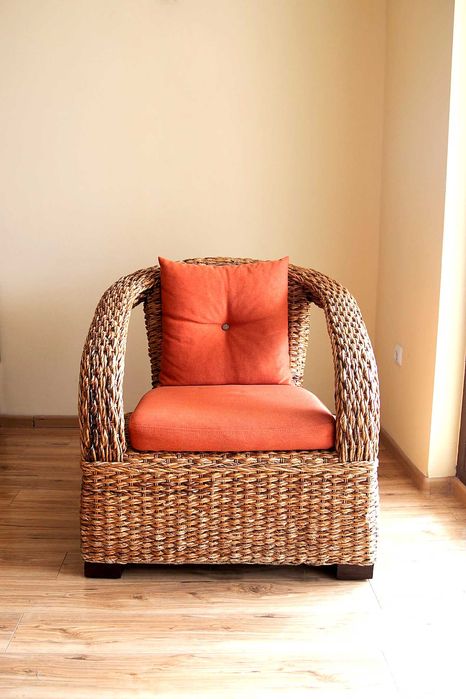 Ратанов фотьойл от естествени материали – внос от Индонезия