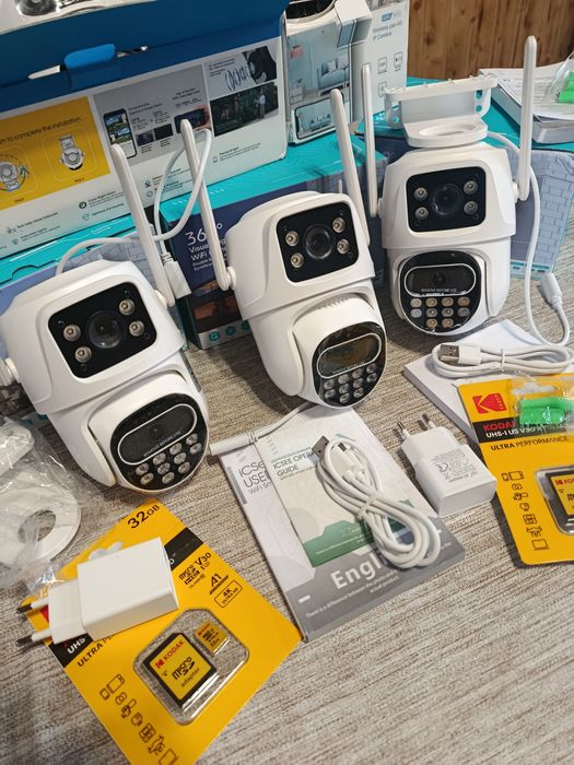 Нови wi-fi камери с ДВОЕН обектив и приложение ICSEE