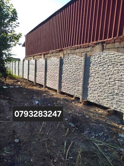 Placi gard beton / Garduri din placi de beton