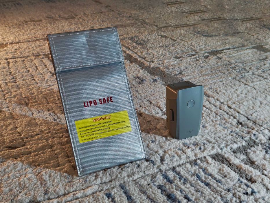 Sac Ignifug LiPo (Safe Bag) Transport Avion pt 1 Baterie Dronă