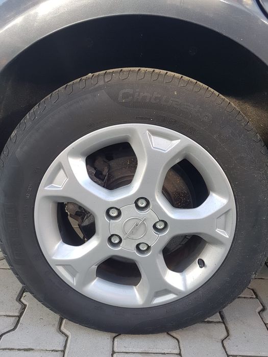 Jante roti vară 5x110 opel cu anvelope Pirelli continental 205 60 r16