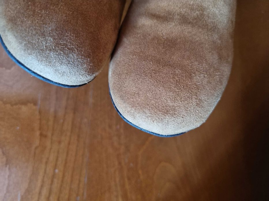 Ghete piele intoarsa, mar. 37-38, impecabile