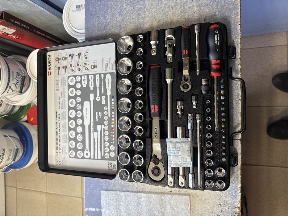 Wurth Zebra гедоре 59 части  1/4 1/2 Промоция !