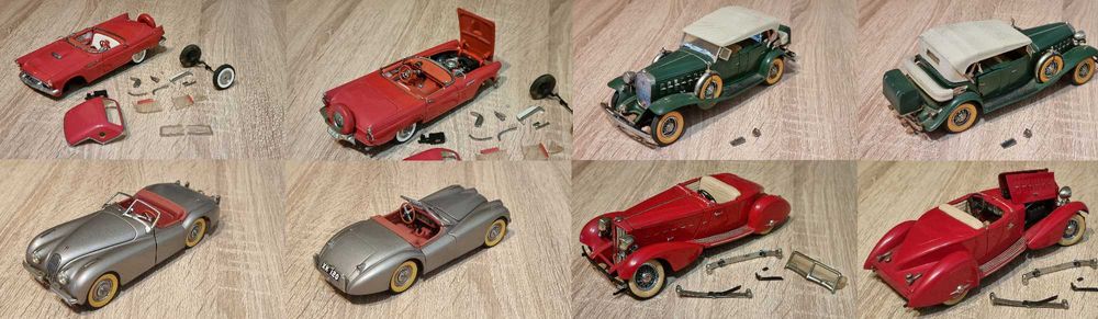 авто модели със забележки в 1/24 Danbury Mint, Revel, Bburago, Maisto