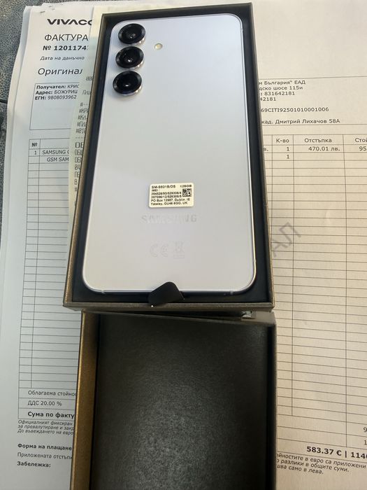 Samsung s25 128gb icyblue Нов!Гаранция