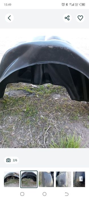 Подкрылки задние на Ларгус