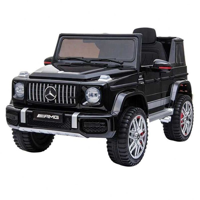 Masinuta electrica pentru copii cu licenta Mercedes Benz AMG G63 Black cu telecomanda 2.4G Slow start