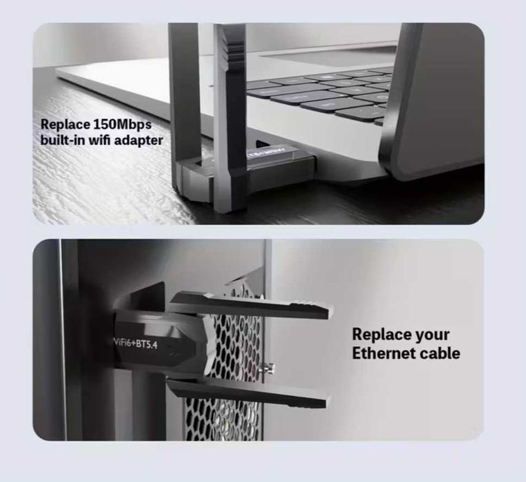 plcaca de retea wifi 6 cu BT 5.4 bluetoth