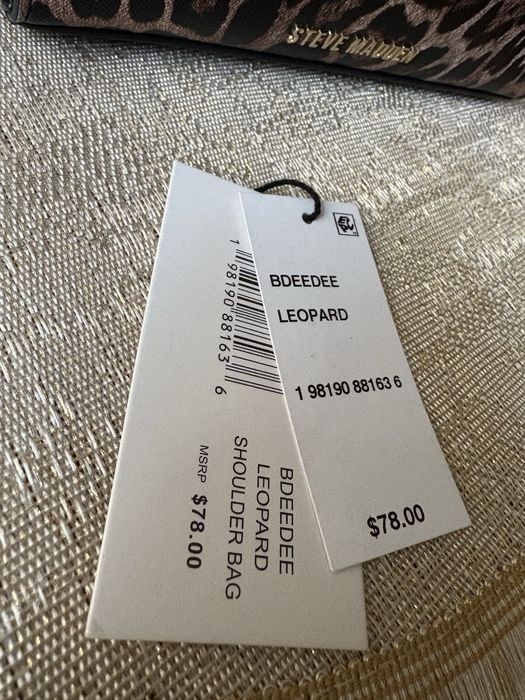 Чанта Steve Madden с леопардов принт