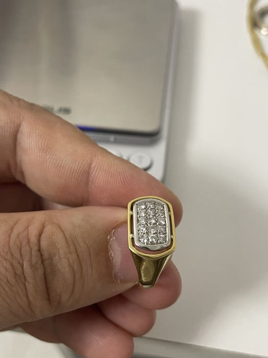 Inel aur18k cu diamante