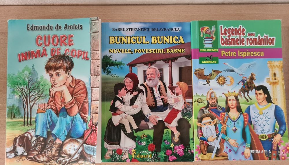 Pachet de cărți:  Cuore inima de copil
Legende sau basmele romanilor