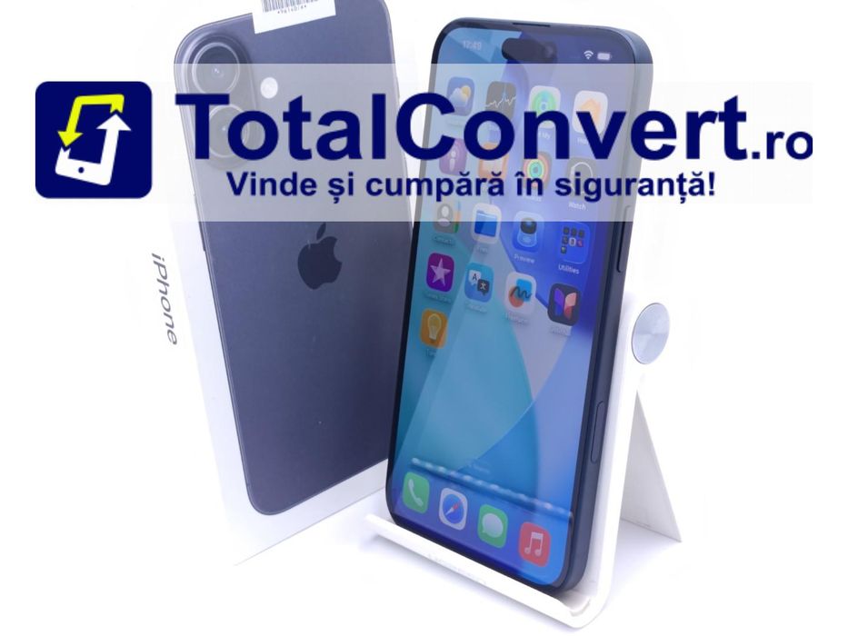 Apple iPhone 16 Plus 128GB Black 8GB, Garantie 24 luni | #D96140