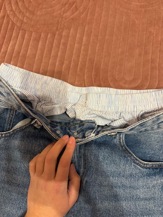 Дълги дънки mom fit