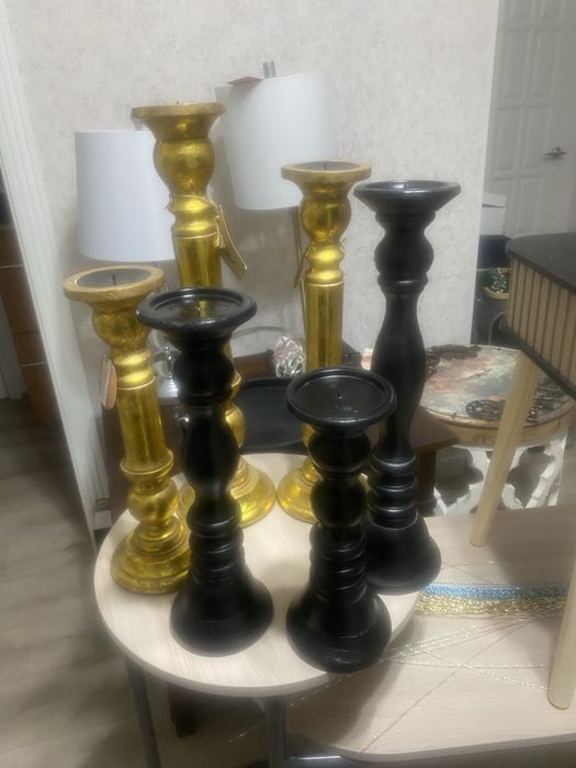 Подсвечники Ashley,бирюзовый Икеа