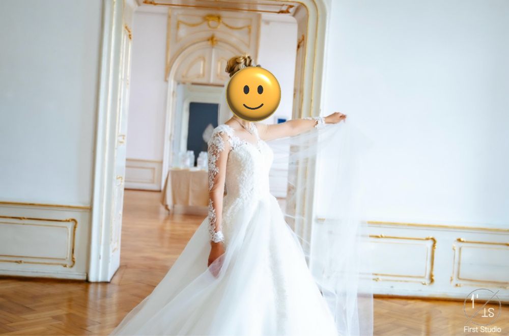 Vând rochie de mireasă, tip prințesă