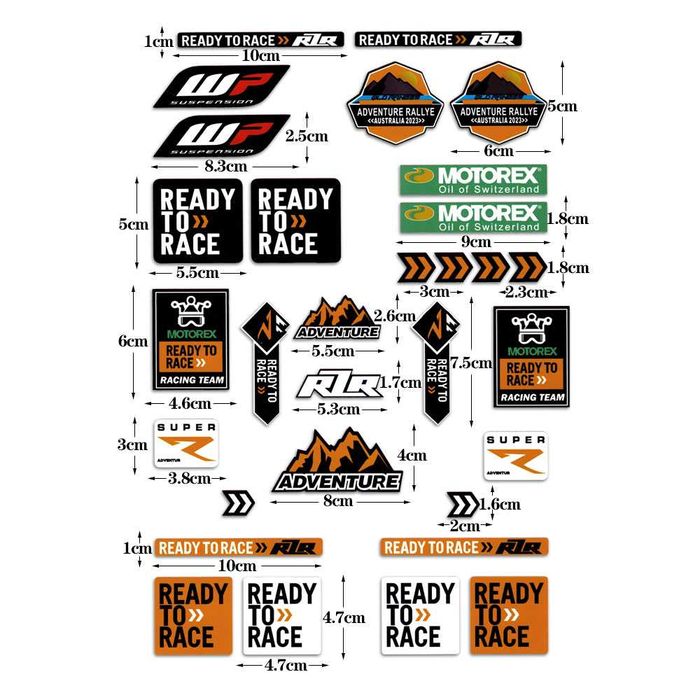 KTM RTR стикери за ендуро или крос комплект Размери в снимките WP
