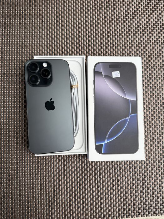 256!ЛИЗИНГ*56лв/м iPhone 16 pro*Black Titanium айфон 16 про черен