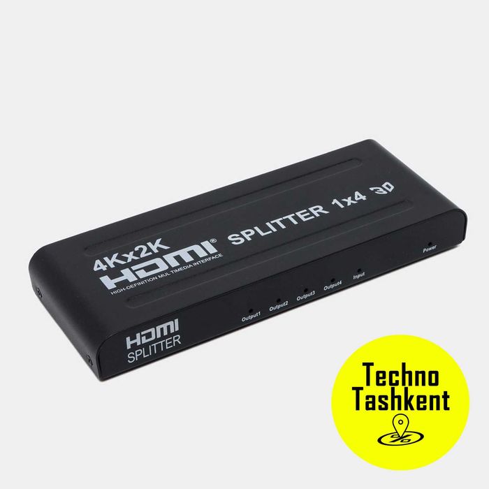 HDMI сплиттер 1x4, одно изображение разделитель на четыре 1080p, 2K,4K