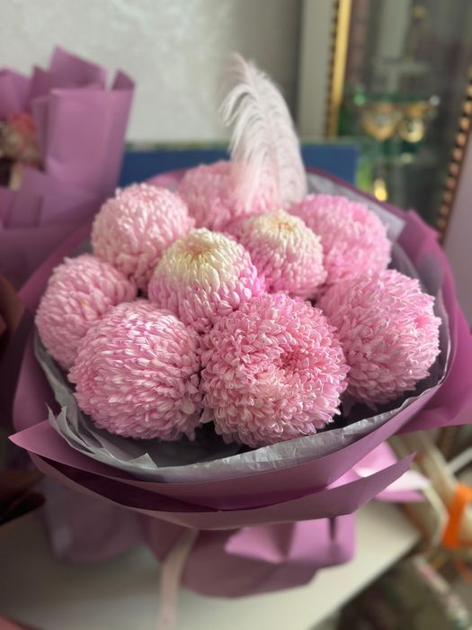 Цветы. Букет. Хризантемы