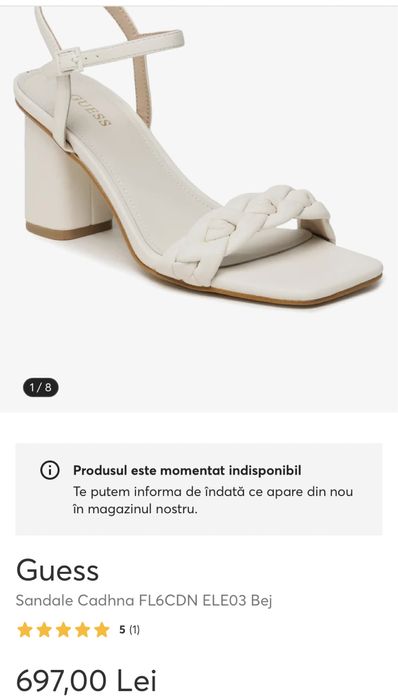Sandale Guess piele naturala