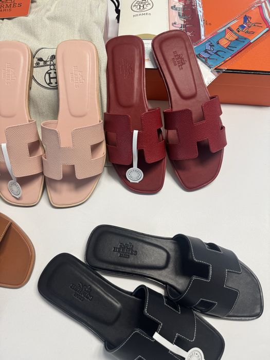 *PREMIUM* Papuci Hermès , Full Box, Mărimi 35/41 , 100% Piele Naturală