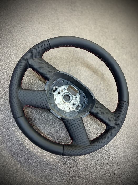 Volan piele naturală Nappa VW Polo 9N/Golf 5/Caddy/Touran 2001-2009