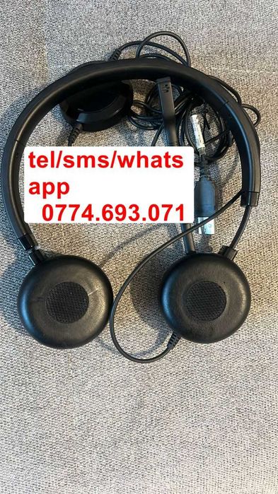 Casti JABRA Evolve 20 UC Stereo, telecomanda USB Certificate Microsoft