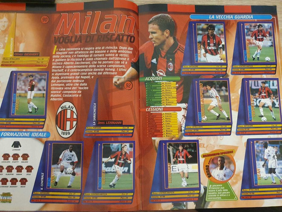 Album Merlin Serie A 1998/1999