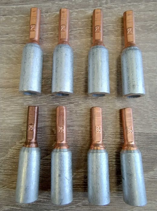 Биметални кабелни накрайници обувки 25мм2(35mm2) за пресоване комплект