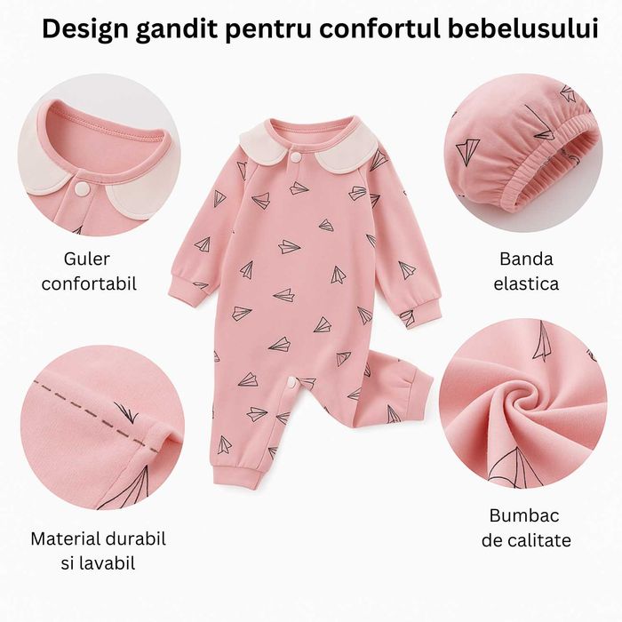 Set Hainute Nou-Nascut, 22 Articole, Marime 50-62 cm, Primavara/Vara,